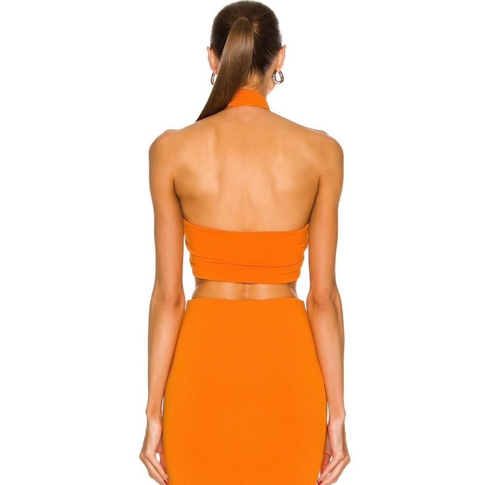 The Andamane Jasmine Halter Top in Orange Size S - Picture 2 of 7